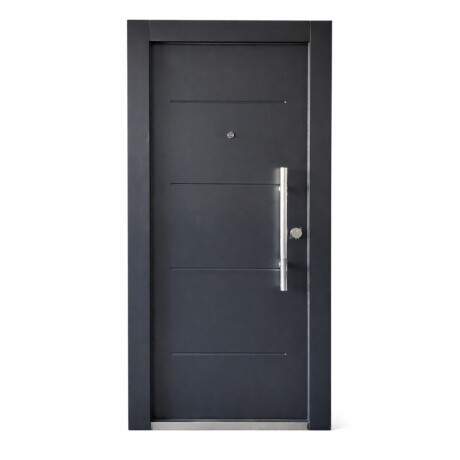 PUERTA BLINDADA 2.05 X 90 NEGRA 35 K CON BARRAL - IZQUIERDA PUERTA BLINDADA 2.05 X 90 NEGRA 35 K CON BARRAL - IZQUIERDA