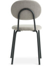 Silla de comedor MALT tela arena/negro Silla de comedor MALT tela arena/negro