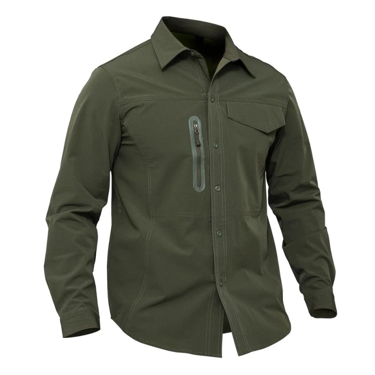 Camisa táctica con bolsillo - Verde 