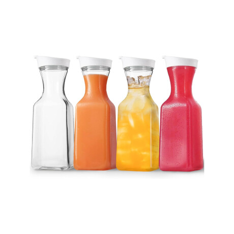 Botella de plástico de 1 litro base cuadrada Sc