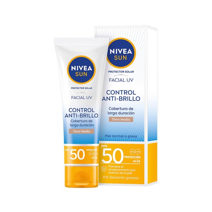 NIVEA ANTIBRILLO TONO MEDIO FPS50 X 50ML única
