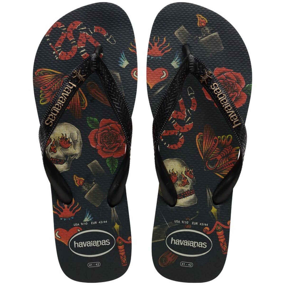 Ojotas Havaianas Top Tribo FC - Negro 