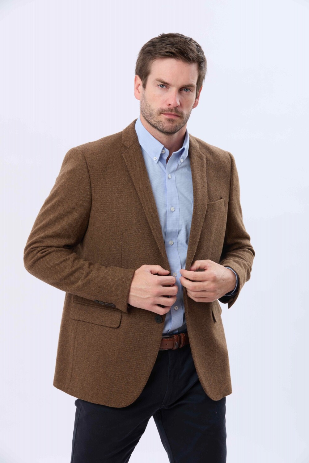 SACO SPORT DE LANA Tostado