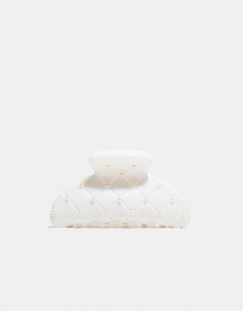 Broche Strass Broche Con Strass - Blanco Crudo
