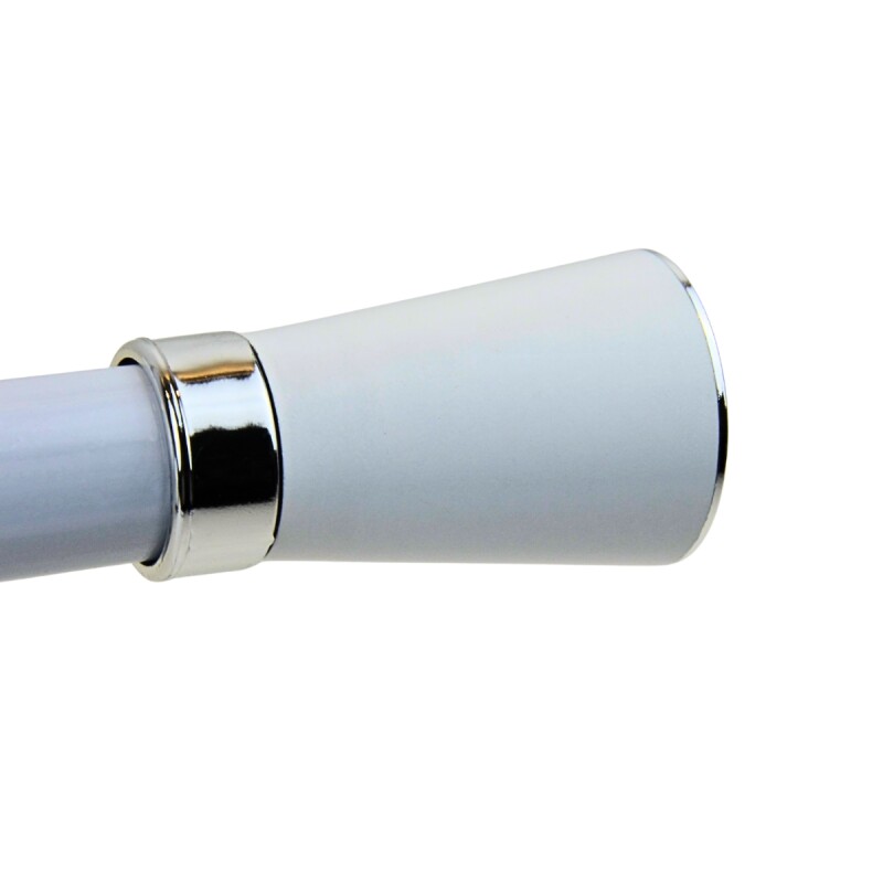 Barrote cortina de metal 2 m + 2 Soportes BLANCO