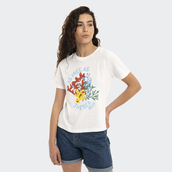 Remera Reef Regular Fit Blanco