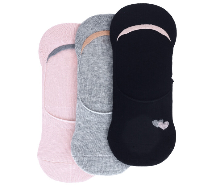 MEDIA HEART PACK X3 Pink/Grey/Black