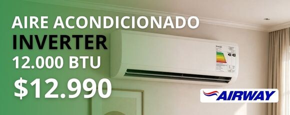 Aire Acondicionado Airway 12000 inverter