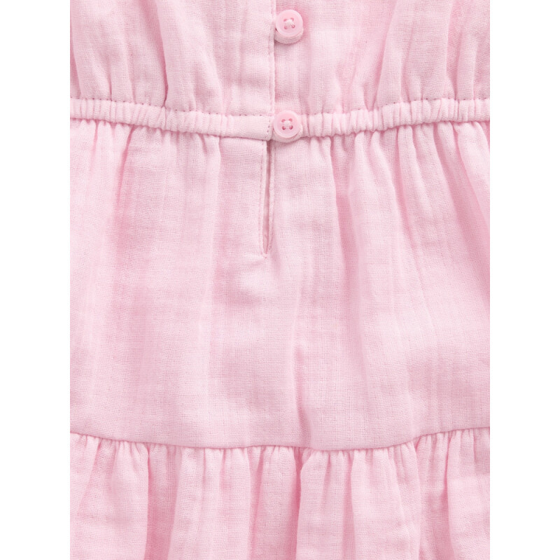 TIERED GAUZE TANK ROSE MIST