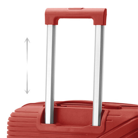 Set X3 Valijas De Viaje Rígidas 4 ruedas 20, 24 y 28 Rojo