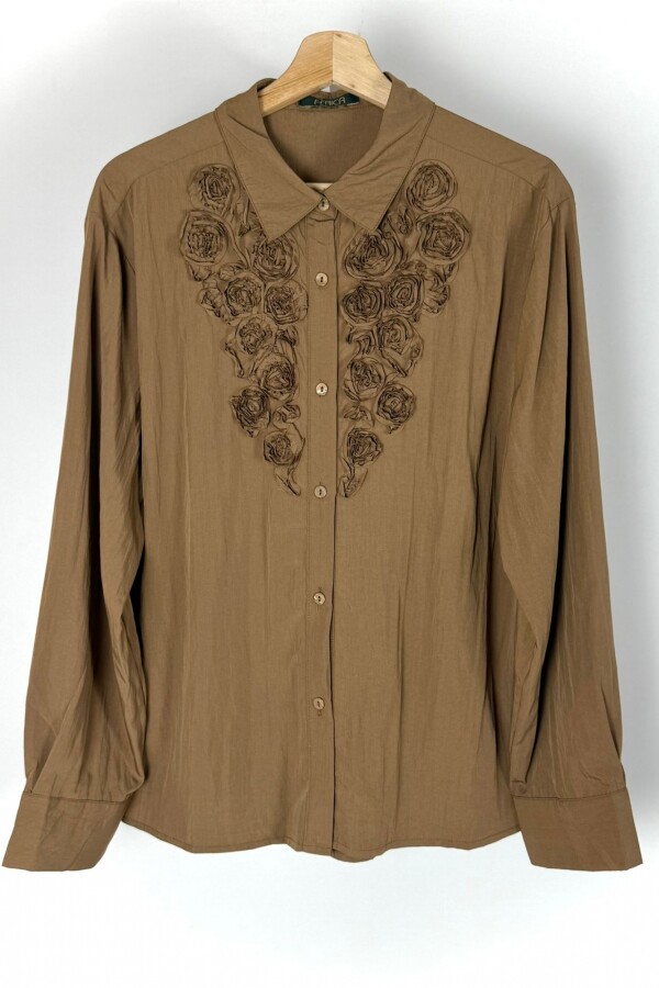 CAMISA C/VISCOSA SILEX BEIGE