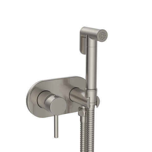 Ducha Higienica De Empotrar Terminacion Brush Nickel Serie Murcia GRIS-BRUSHED NICKEL