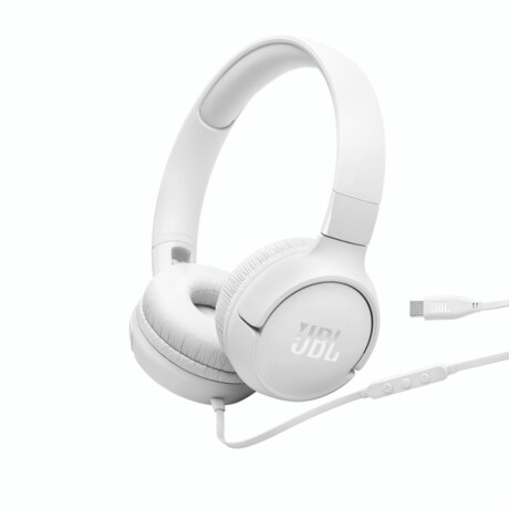 JBL TUNE T520C HEADPHONE USB-C Auriculares Cableados JBL Tune 520C USB-C Con Micrófono - White