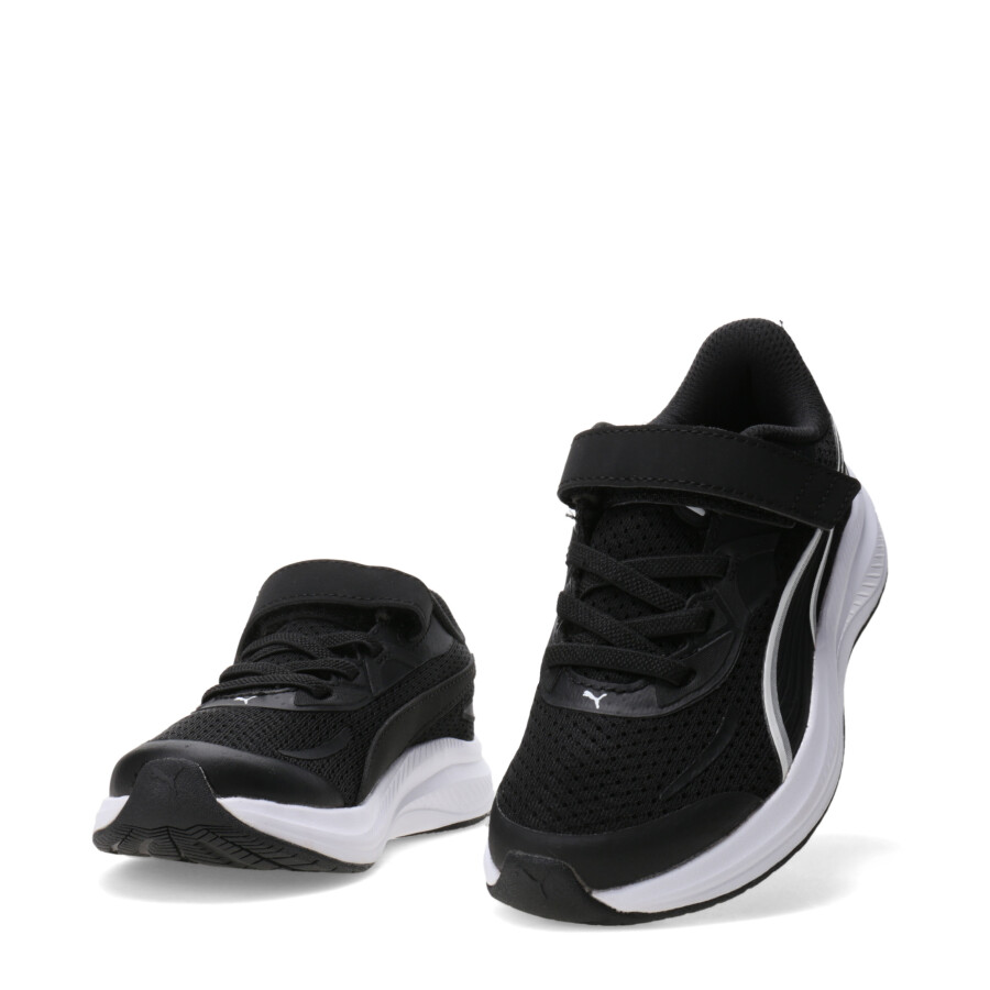 Championes de Niños Puma Skyrocket 2 Ac+ Ps Negro - Blanco
