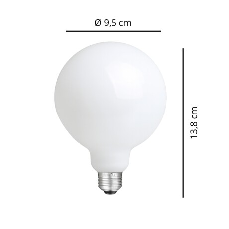 LAMPARA LED G95 GLASS 4 NIEVELES 8W 2700K Lámpara LED G95 Glass 3 Niveles Dimerizable 8W 2700K