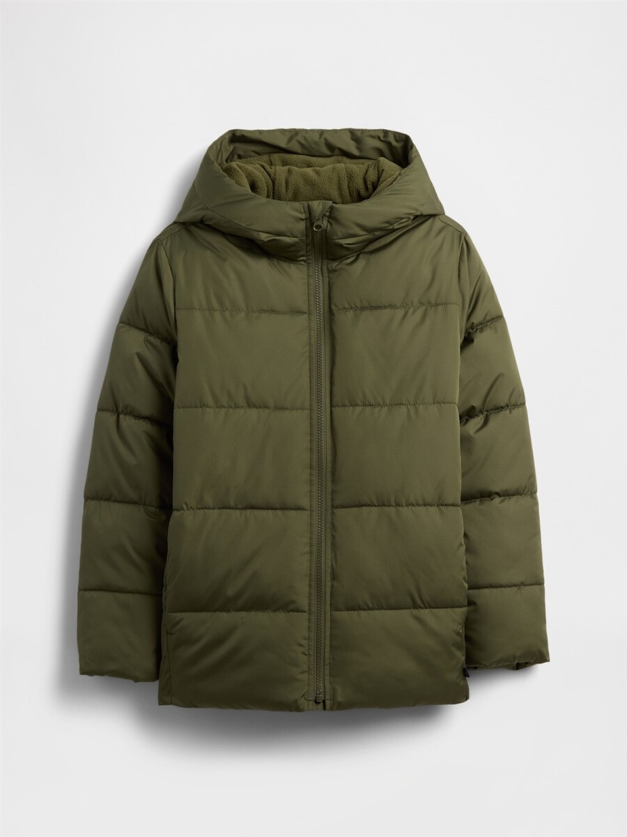 Campera Puffer Niño - Army Jacket Green V2 