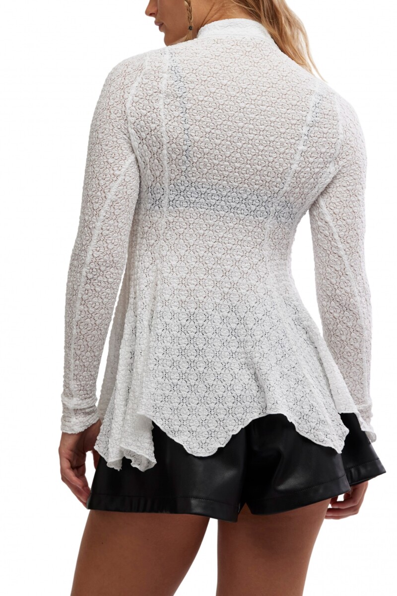 JANEY LACE TOP Marfil