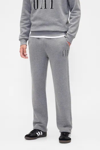 Pantalón Deportivo Recto Hombre Heather Grey