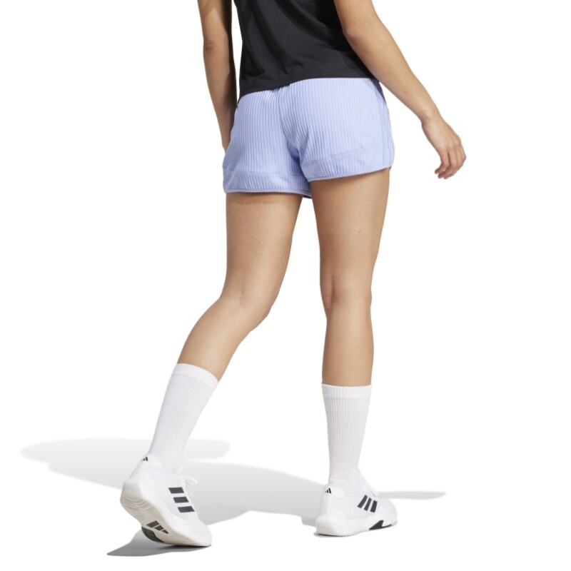 Short Adidas All Gym Seasonal Rib High-Rise Azul