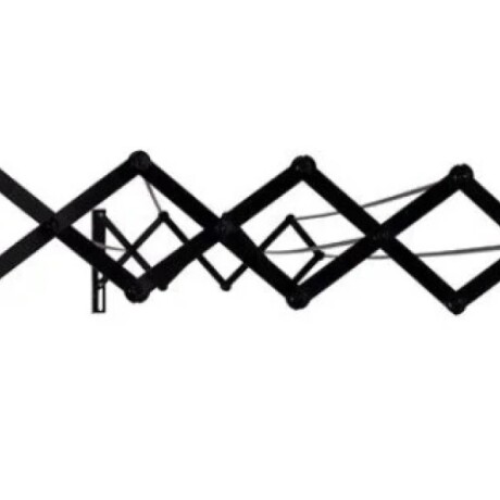 TENDEDOR PLEGABLE DE PARED NEGRO 1 MT NEGRO