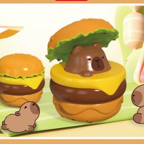 COCHECITO INFANTIL CON FORMA DE HAMBURGUESA (CAPIBARA ADORABLE) COCHECITO INFANTIL CON FORMA DE HAMBURGUESA (CAPIBARA ADORABLE)