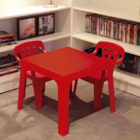 MESA INFANTIL MOR -ROJA 54X54X46 CM 1212315151504 ROJO