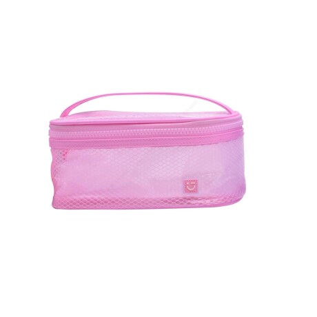 Necessaire malla rosa