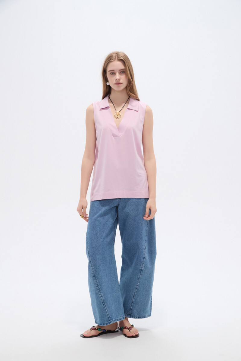 Musculosa Bek - Rosa Viejo 