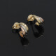 Caravanas en oro 18k combinado 3 tonos Caravanas en oro 18k combinado 3 tonos
