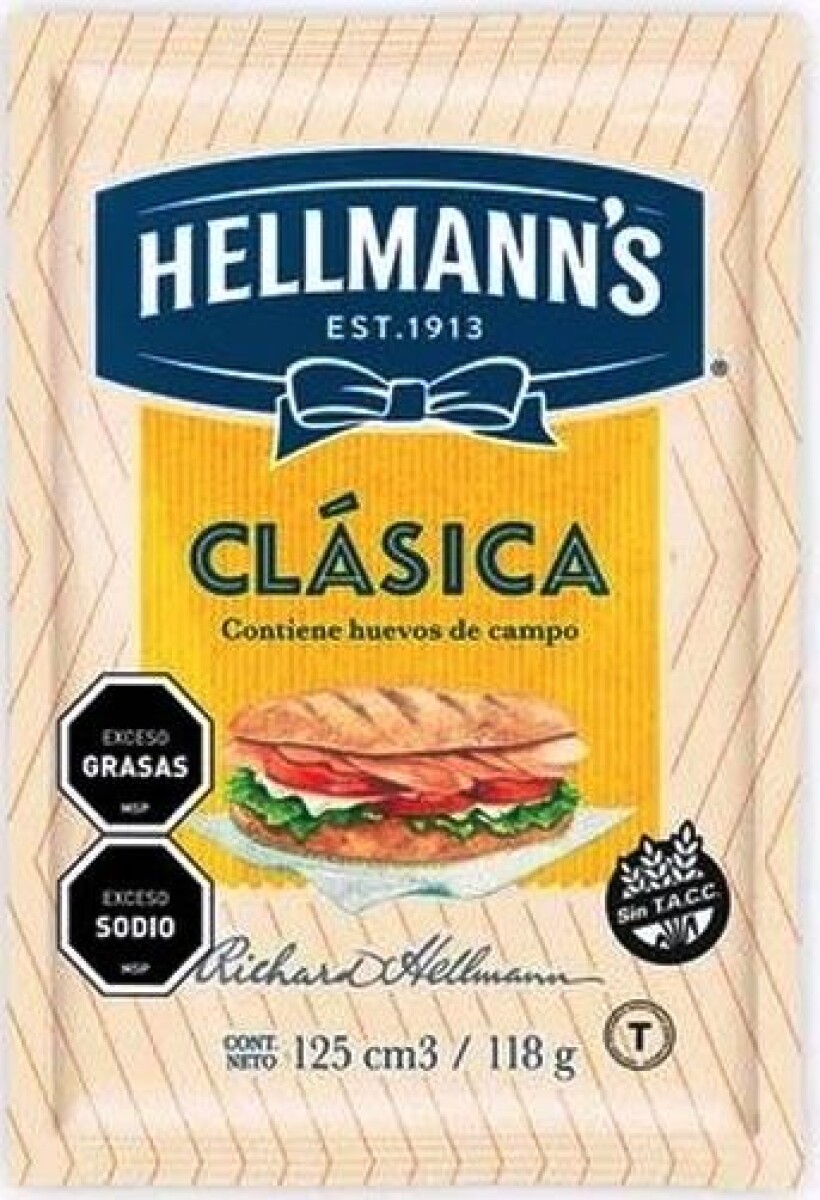 MAYONESA HELLMANNS CLASICA 118G 