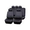 Cubreasiento Negro De Eco Cuero 9 Piezas Cubreasiento Negro De Eco Cuero 9 Piezas