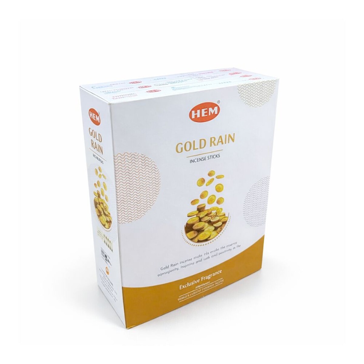 INCIENSO HEM PREMIUM 25 GR X12 - Lluvia De Oro 
