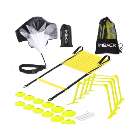 Kit Entrenamiento Futbol Set Obstaculos Paracaidas Conos Escalera Valla Hockey Deportes Imback Kit Entrenamiento Futbol Set Obstaculos Paracaidas Conos Escalera Valla Hockey Deportes Imback