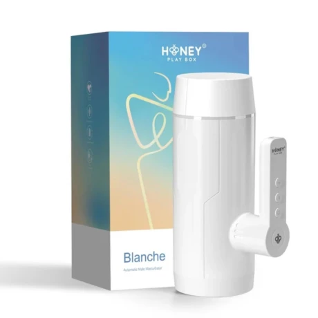Masturbador Masculino Automático Con Vibración Honey Blanche Masturbador Masculino Automático Con Vibración Honey Blanche