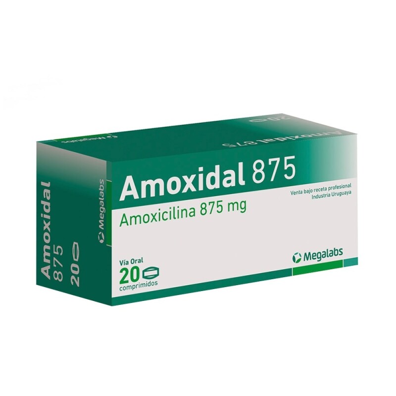 Amoxidal 875 Mg 20 Cápsulas Amoxidal 875 Mg 20 Cápsulas