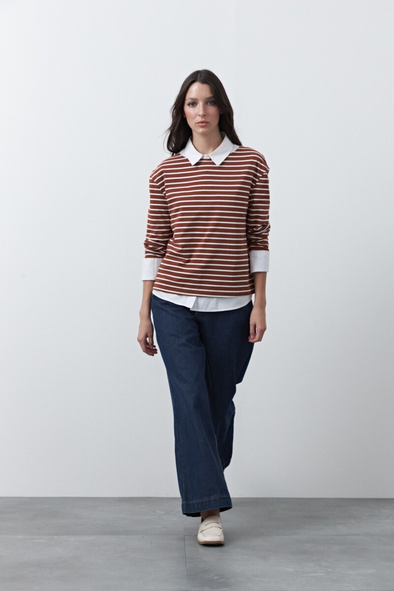 REMERA CHILA Marrón Corteza