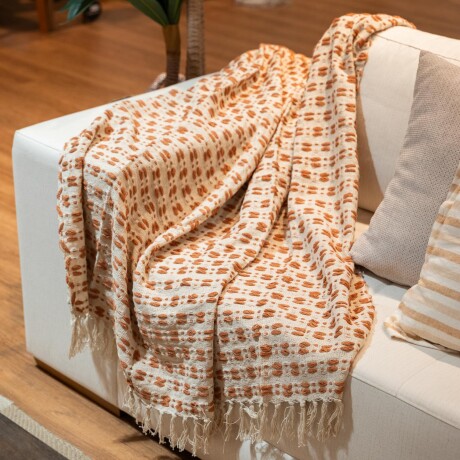 THROW ALGODON NATURAL-BEIGE KAI CRUDO