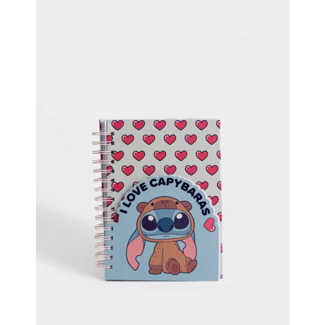 Cuaderno A5 ''stitch Capybara'' Combinacion Multicolor
