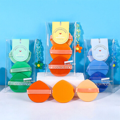 Puff esponjas redondas para maquillajes x3 Puff Esponjas Redondas Para Maquillajes X3