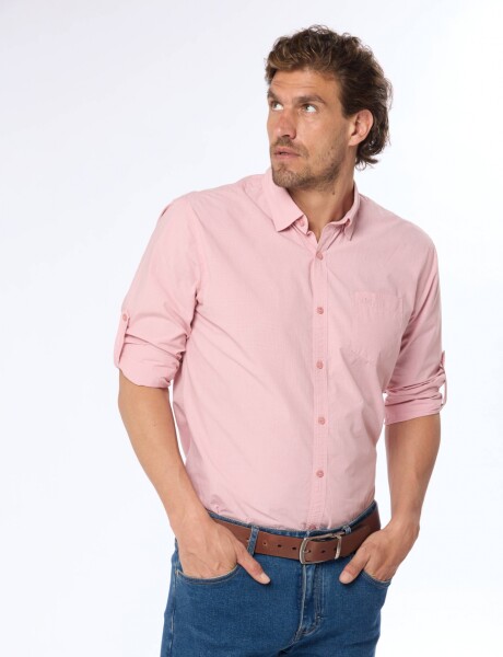 CAMISA A CUADROS Rosa