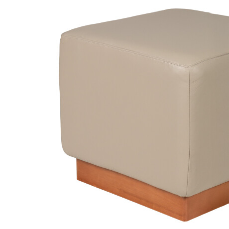 Puff Beta - Cuero Natural 1011 (Granizo)