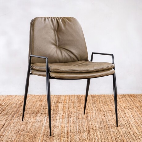 Silla Cuero Seriema Verde Silvestre U