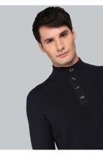 Sweater cuello alto con botones NEW BLUE