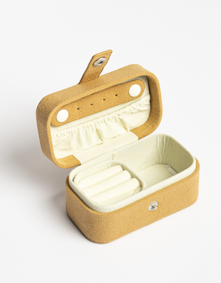 Porta Cosméticos Organizadores Organizador De Bijou Con Solapa - Amarillo Mostaza