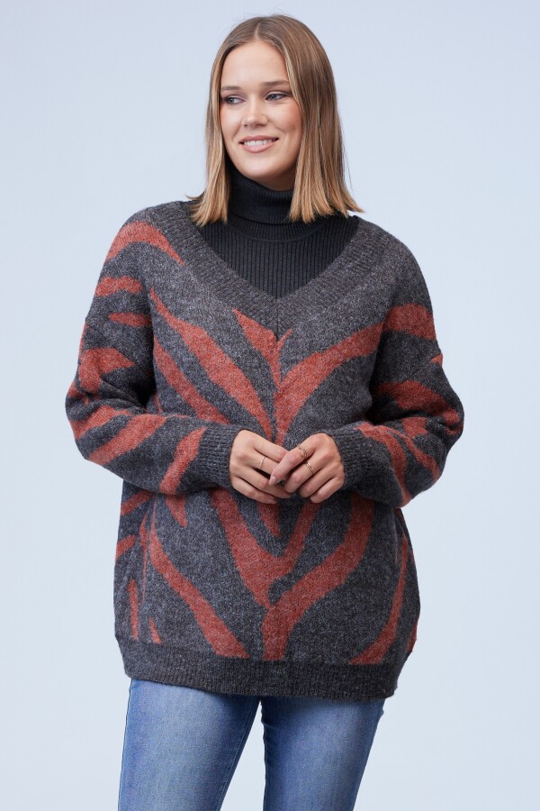 Buzo Print Oversize MULTI/GRIS