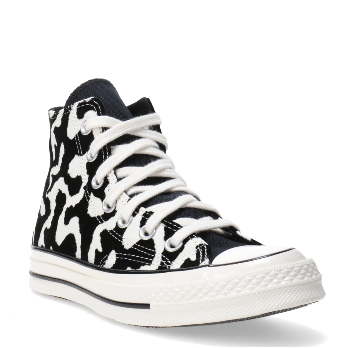 Championes Unisex Converse All Star Chuck 70 Leopard Remix Converse - Negro - Blanco 