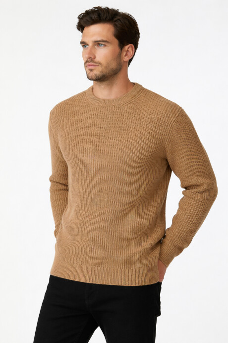 Sweater Dalvik Beige Oscuro
