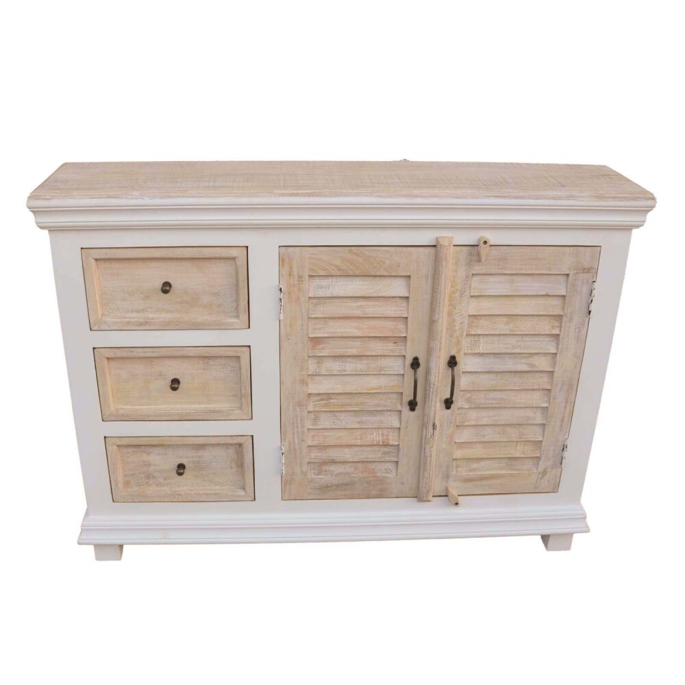 CONSOLA MADERA-DE-MANGO NATURAL-BEIGE COSTA II NATURAL BLANCO