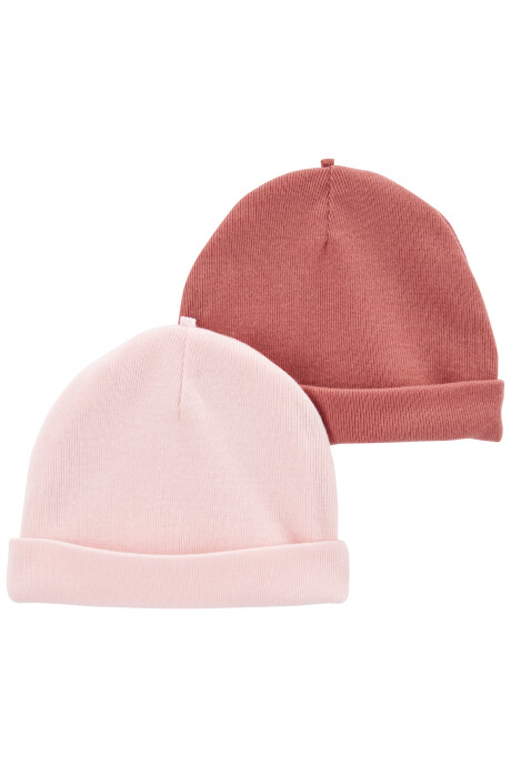 Pack dos gorros de poliéster Pack dos gorros de poliéster