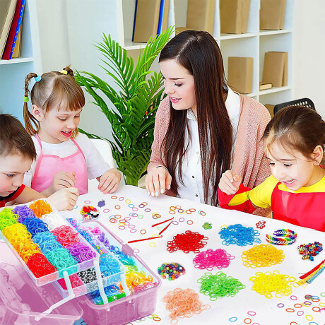 Set Valija De Banditas Gomitas Pulseras 17500pcs Jug001203